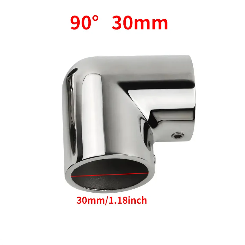 ​Heavy Duty Boat Handrail Fitting 2-Way 90 Degree Elbow Hardware For boats/sailboat yachts/trailer railings Pipe Connector