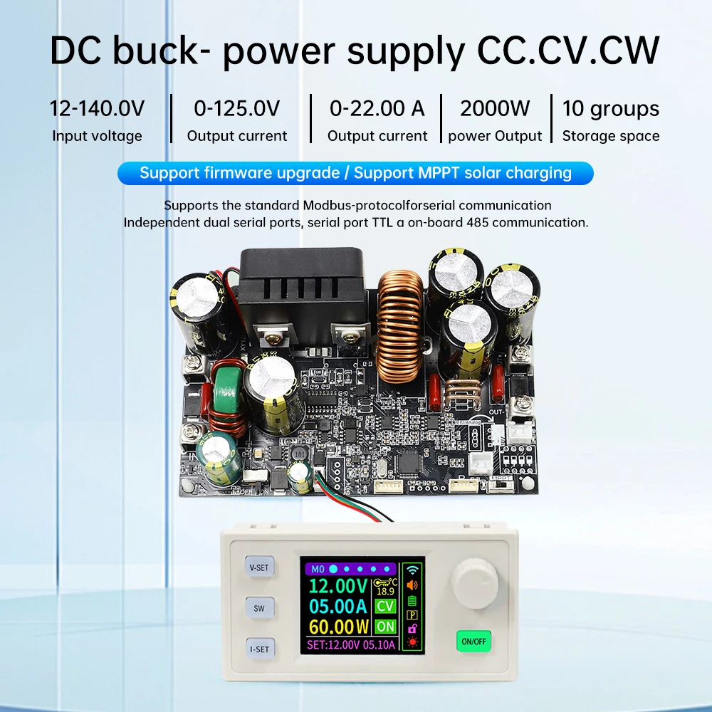CNC DC Adjustable Regulated Laboratory Power125V/2000W/ 22A Voltage Constant Voltage and Current Module Power Supply