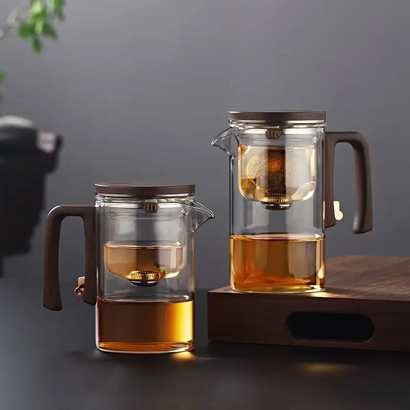 Floaty cup tea teapot tea separation Magnetic brewing glass filter tea brewing set