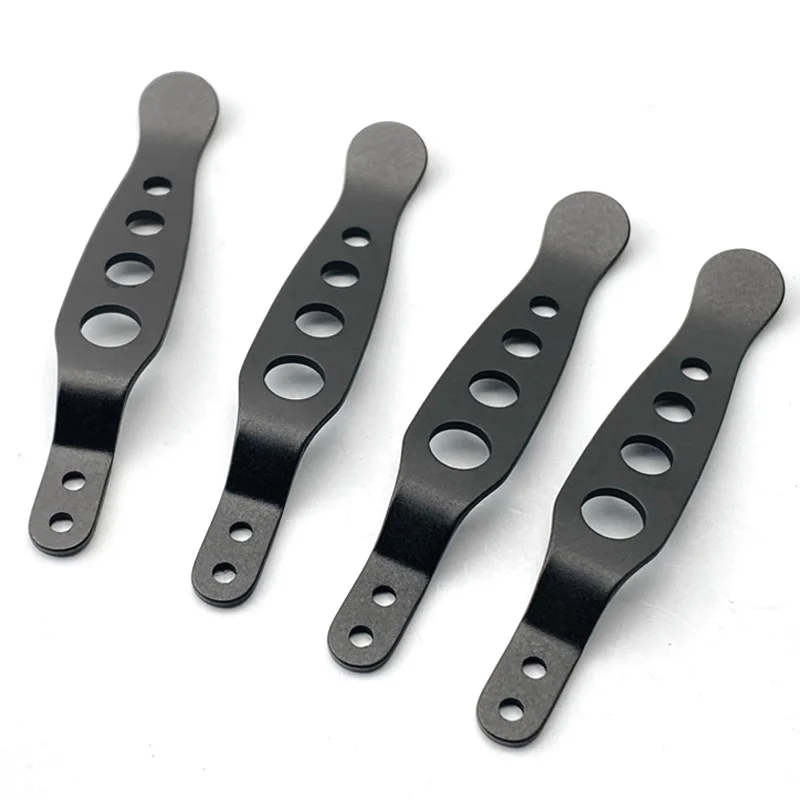XM18 Lochmuster-Taschenclip – Titanlegierung: CNC-gefräster Messerclip für ZT-Messer, passend für ZT 0055 und ZT 0560