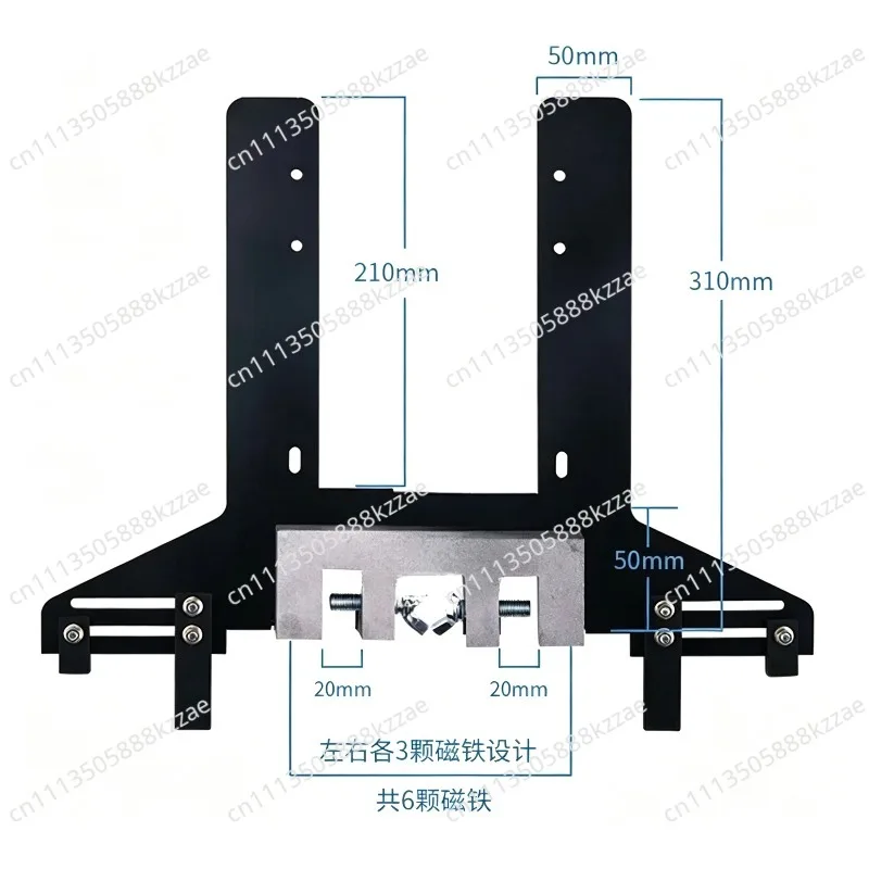 Elevator Calibration Ruler, Calibration Ruler Guide Rail Positioning Aluminum Alloy Stainless Steel Magnetic