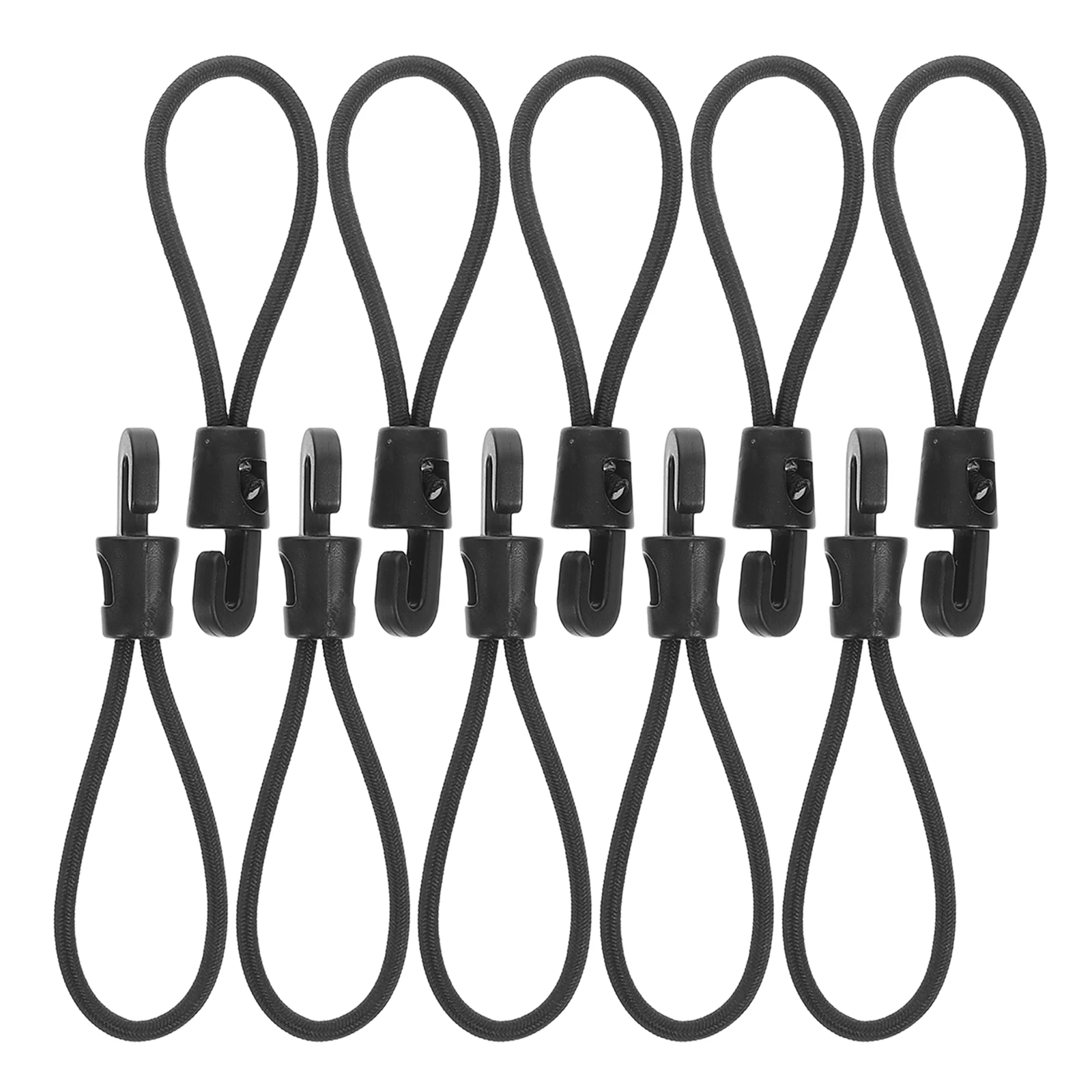 

20pcs Luggage Rope Elastic Band Hooks Heavy Duty Straps Camping Carabiner Bungee Cords Tent Accessories Travel Gear