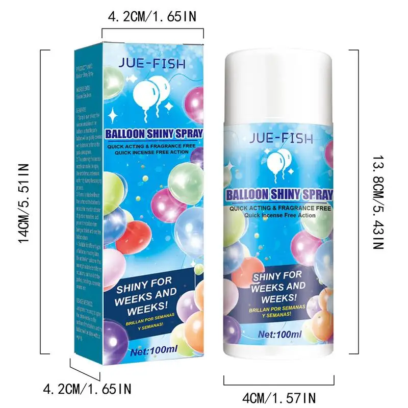 Shiny Glow Balloon Spray Balloon Brightener Fading Resistant Lasting Shine Polish Maintenance Party Enhance Balloon Precise Mist