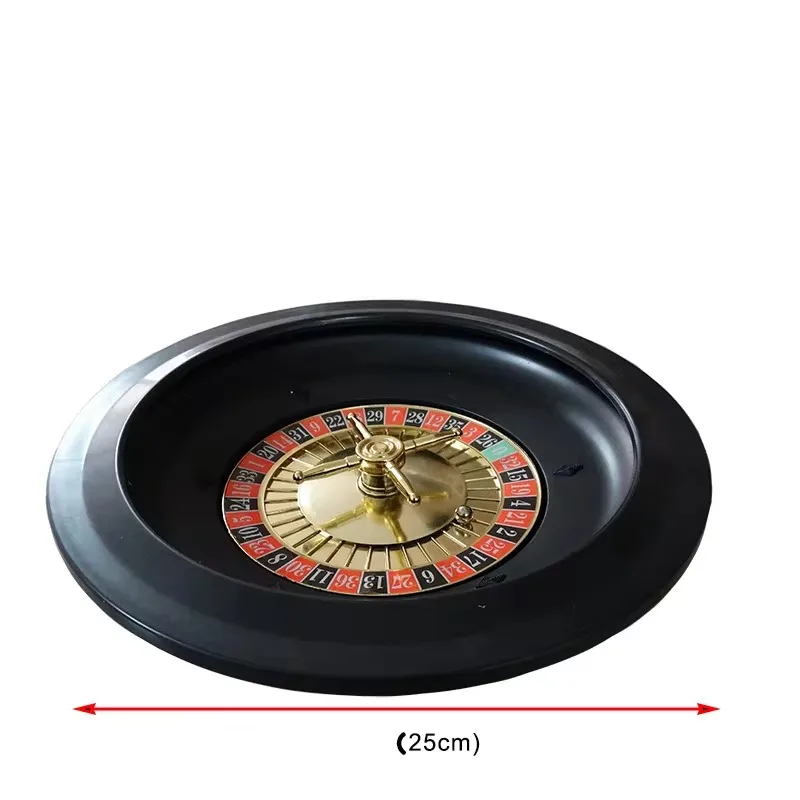 10 Inch Russian Wheel Plastic Turntable Game Poker Chips for Bar KTV Party Funny Tools Entertainment Accessory Board Games