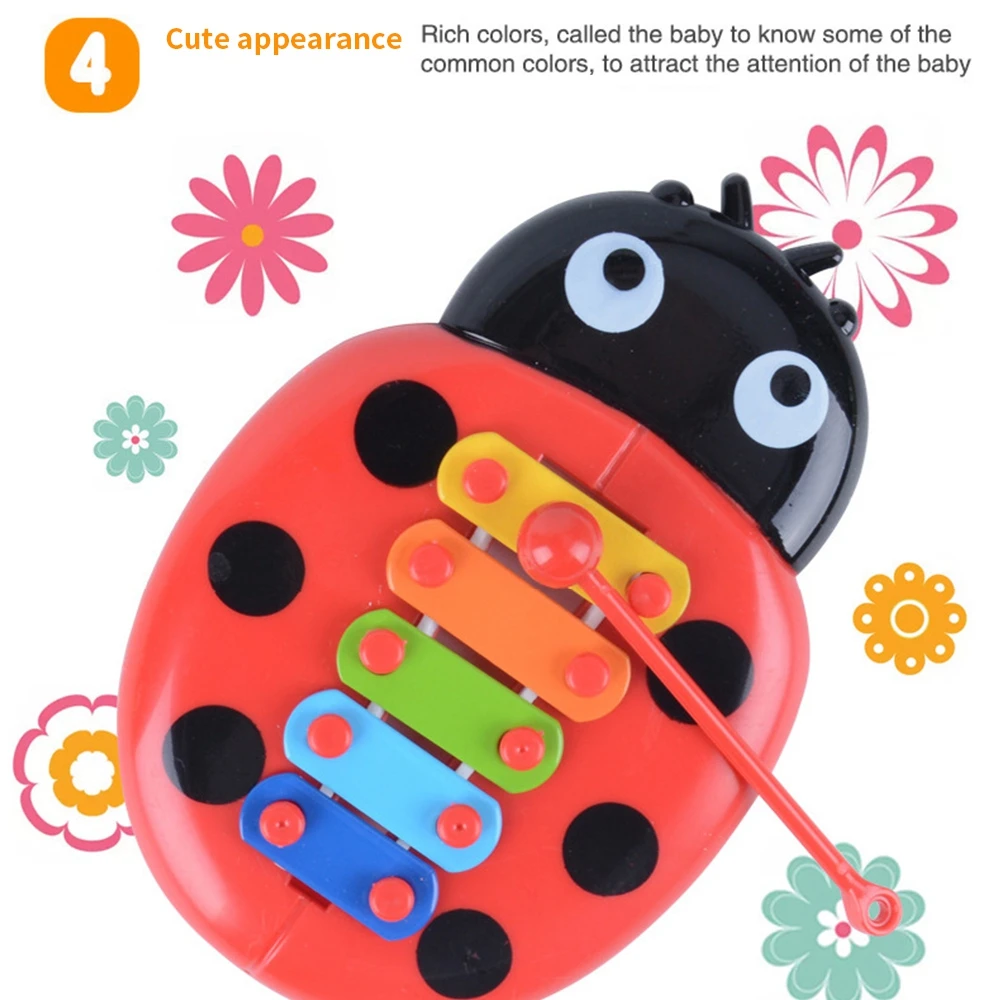 الأطفال طفل قرع أداة لعب الحشرات الأيدي العزف على البيانو مونتيسوري ألعاب تعليمية آلة موسيقية ألعاب الأطفال