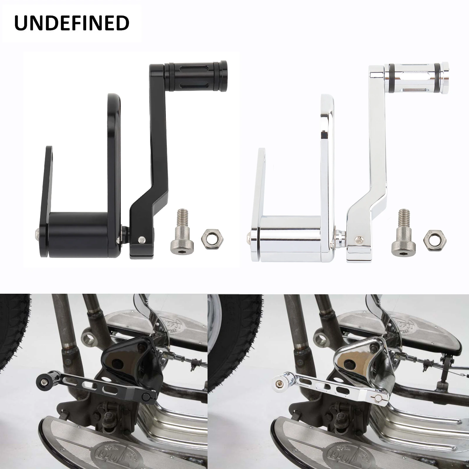 Motorcycle Footrests Knucklehead Panhead Shovelehead Foot Clutch Pedal Bracket Kit For Harley FX EL FL U 1936-1984