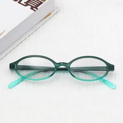 Retro Red Green Oval Small Frame Glasses  Anti Blue Light Glasses Ladies Myopia Glasses Finished Short Sight Eyeglasses Diopter