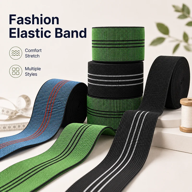 

2/5Meters 43-70mm High Elastic Wide Rubber Band for Outdoor Sports Gear Backpack Support Camping Equipment Repair Material Roll