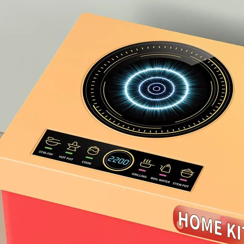 幼児向けキッチンごっこ遊びセット、鍋、フライパン、コンロ付き、おままごと用調理器具セット、子供用キッチンプレイセットアクセサリー