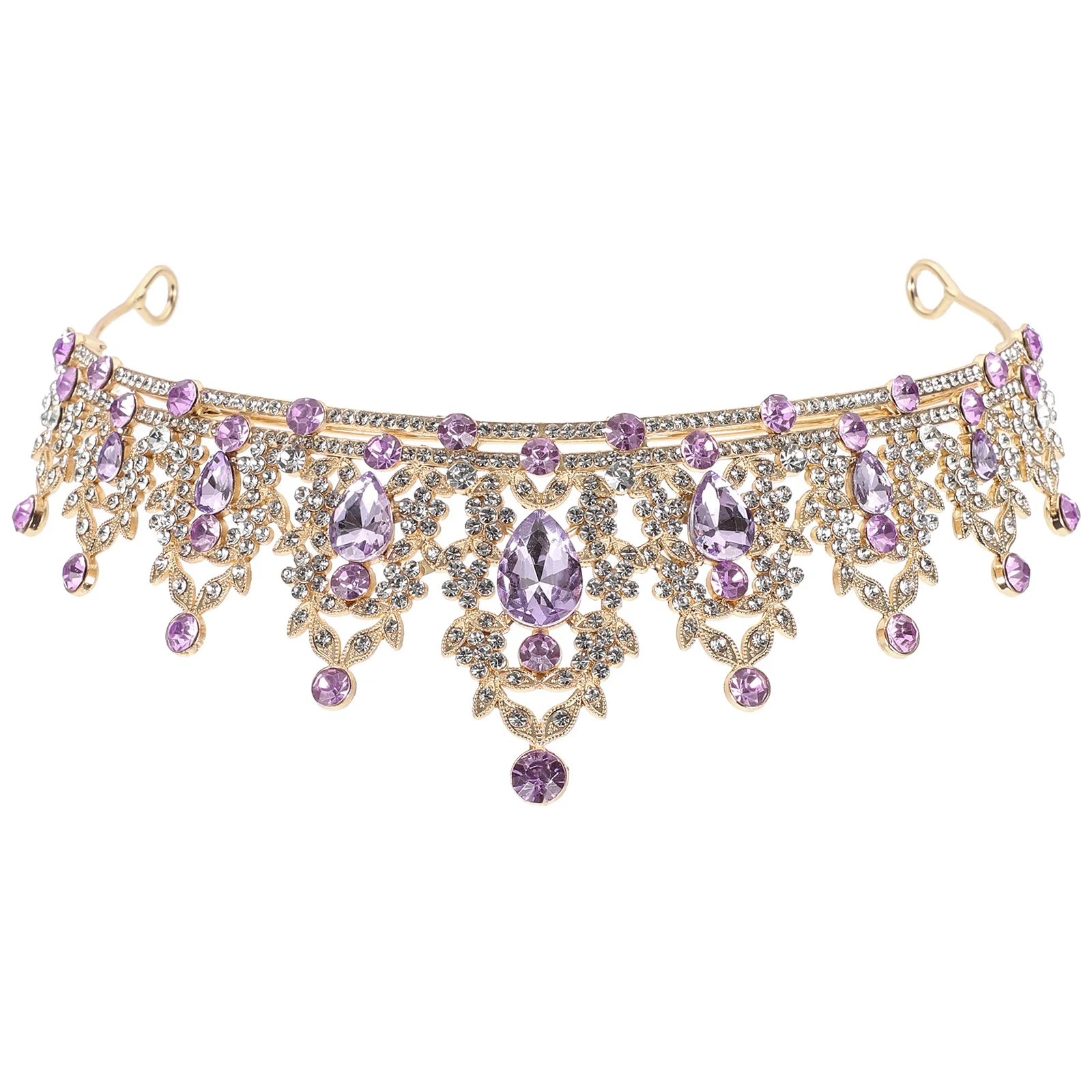 

Wedding Rhinestone Tiara Bridal Crown Headdress For Women Elegant Glitter Party Prom Bridal Hair Accessories