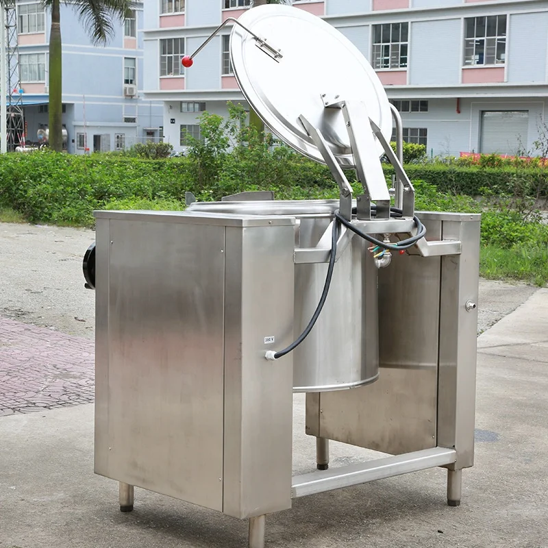Commercial Jacketed Kettle Cooking Machine 100Liter To 500 Liter Boiling Pan For Bone Broth Soup Making For Bakery Use
