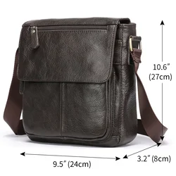 Men's Shoulder Bag, Leather Material, Waterproof, Large Capacity Men's Bag, Men's Shoulder Bag