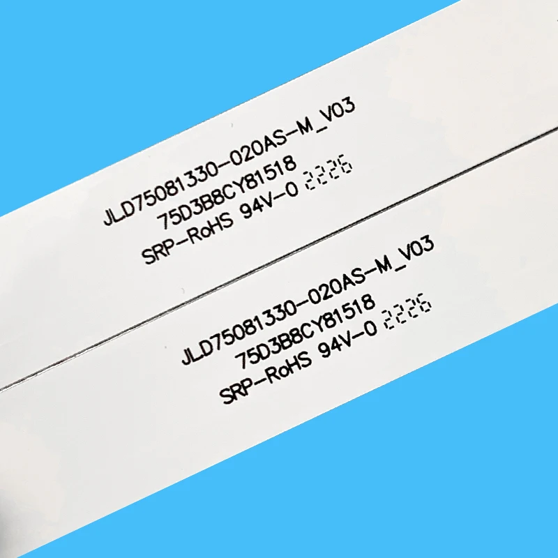 LEDストリップ,TV 75r6e1 CRH-BX75S3U713030T14088BS-REV1.1 js 07fzd-03e348124hn 191221x 21817000,14個