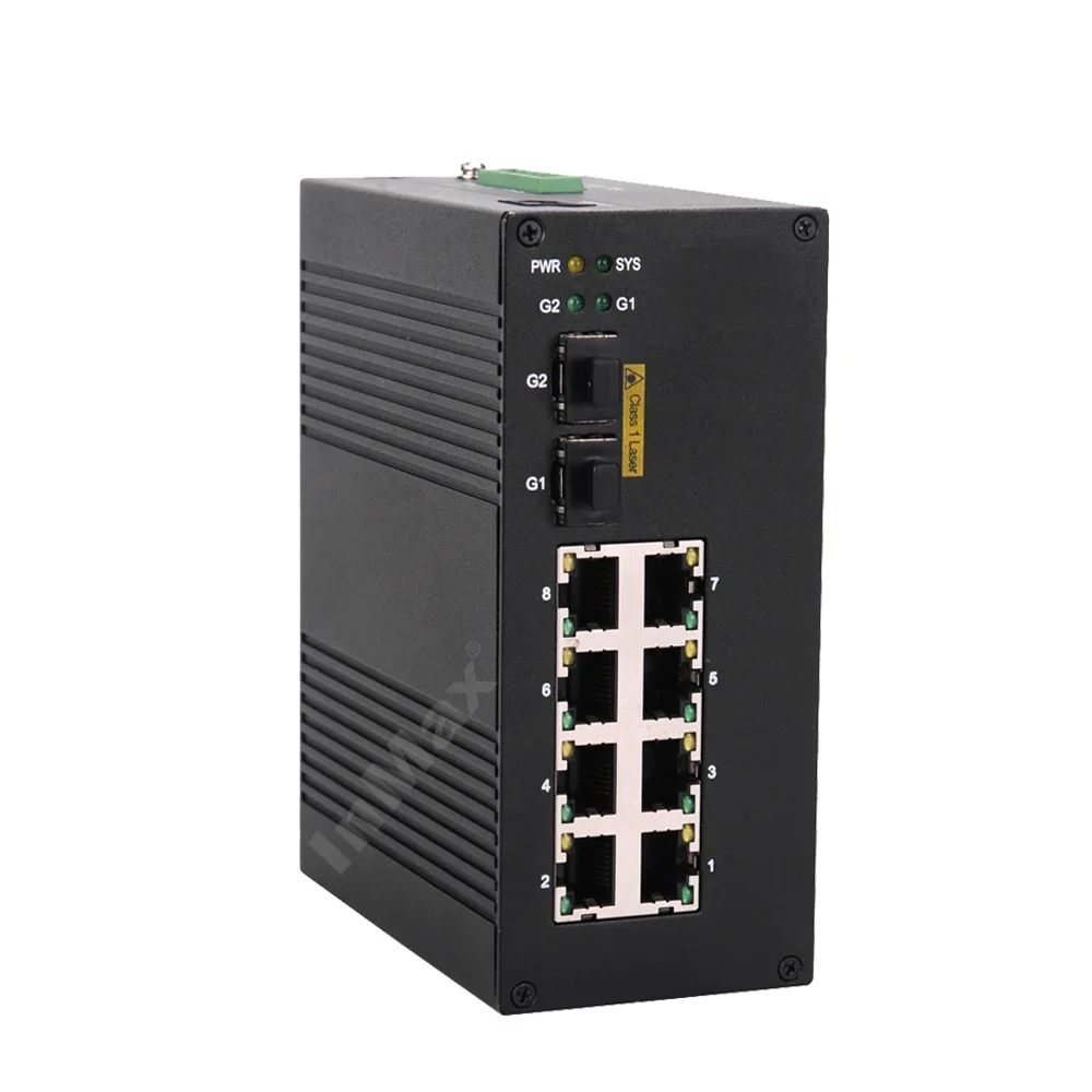 InMax Manufacturer fiber to rj45 media converter sfp module optical transceiver managed ethernet network PoE switch