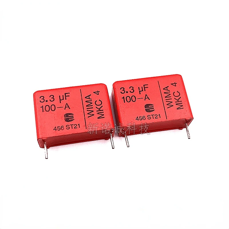 

2pcs Germany WIMA Film Capacitor 100V 335 3.3UF 100V 3U3 MKC4 Pitch 22.5mm Audio DIY Fever capacitor