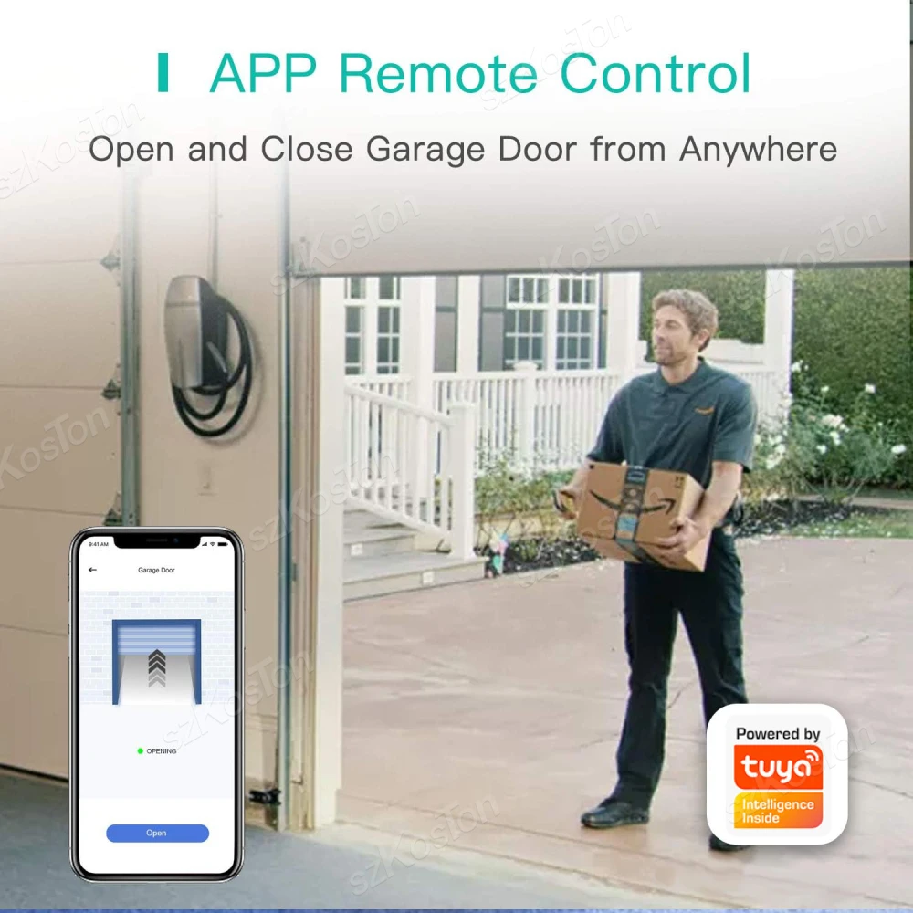 Imagem -03 - Tuya Zigbee-módulo Inteligente Controlador Abridor de Porta de Garagem Smart Life App Interruptor de Controle de Voz Trabalhar com Alexa Google Home