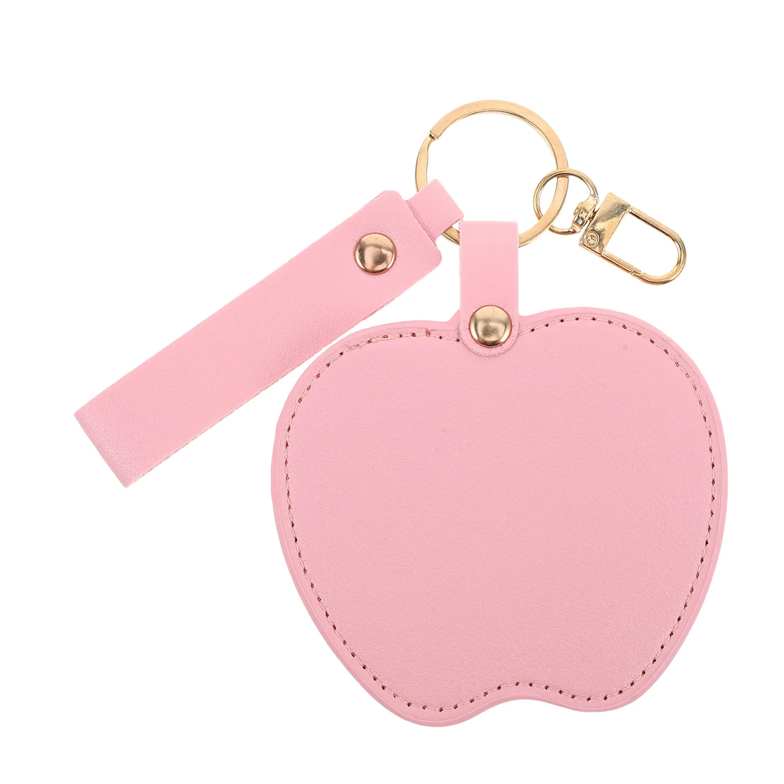 Cute Heart Mirror for Purse Keychain Backpack and Bag Daily Carry Keyring Accessory Everyday