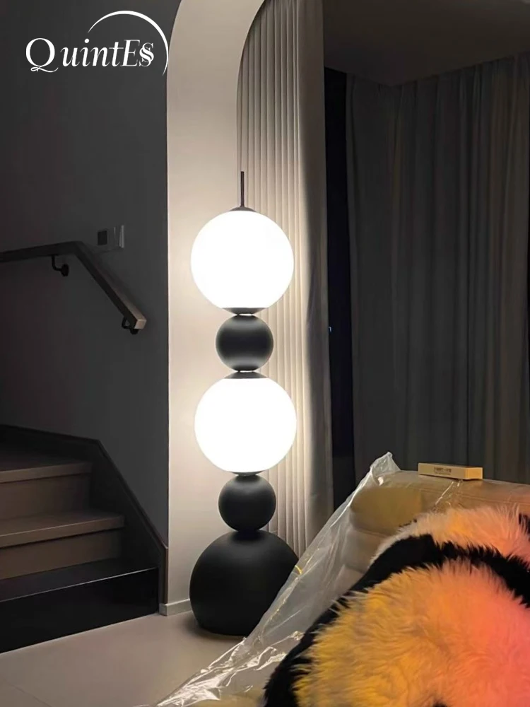 Nordic Designer Gourd LED Floor Lamp Modern Standing Light for Living Room Dining Bedroom Coffee Table Home Decor