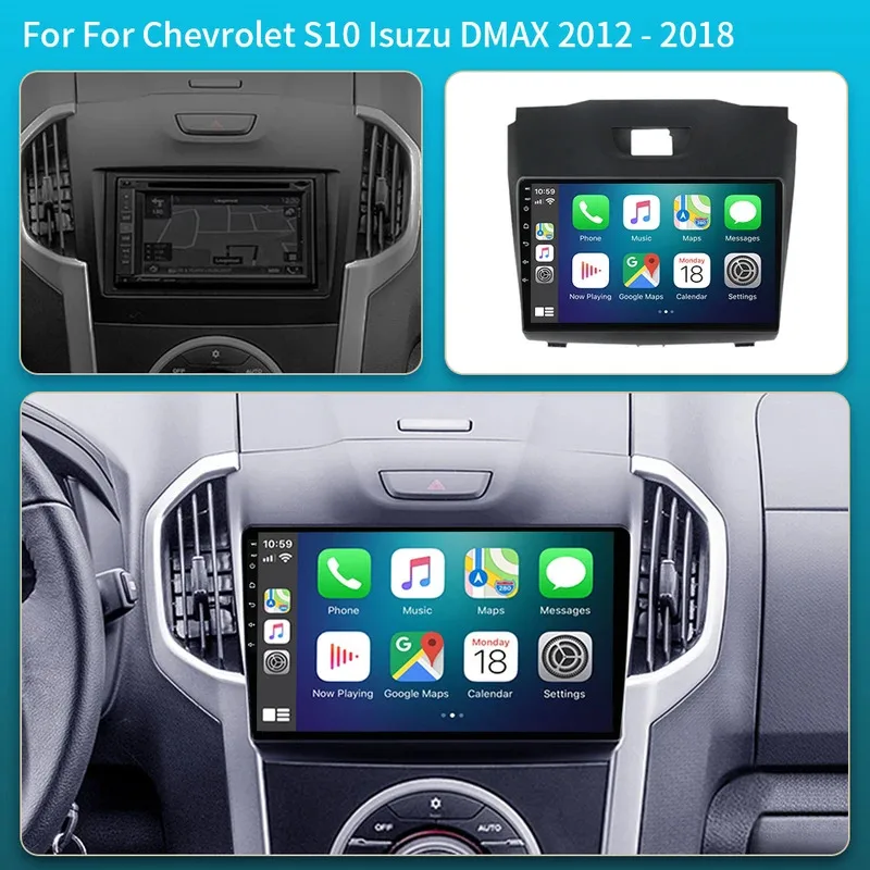 Android 15 Carplay For Chevrolet TrailBlazer 2 2012 - 2016 For Isuzu D-MAX 2 2012 - 2018 Car Radio Multimedia Video Player WIFI