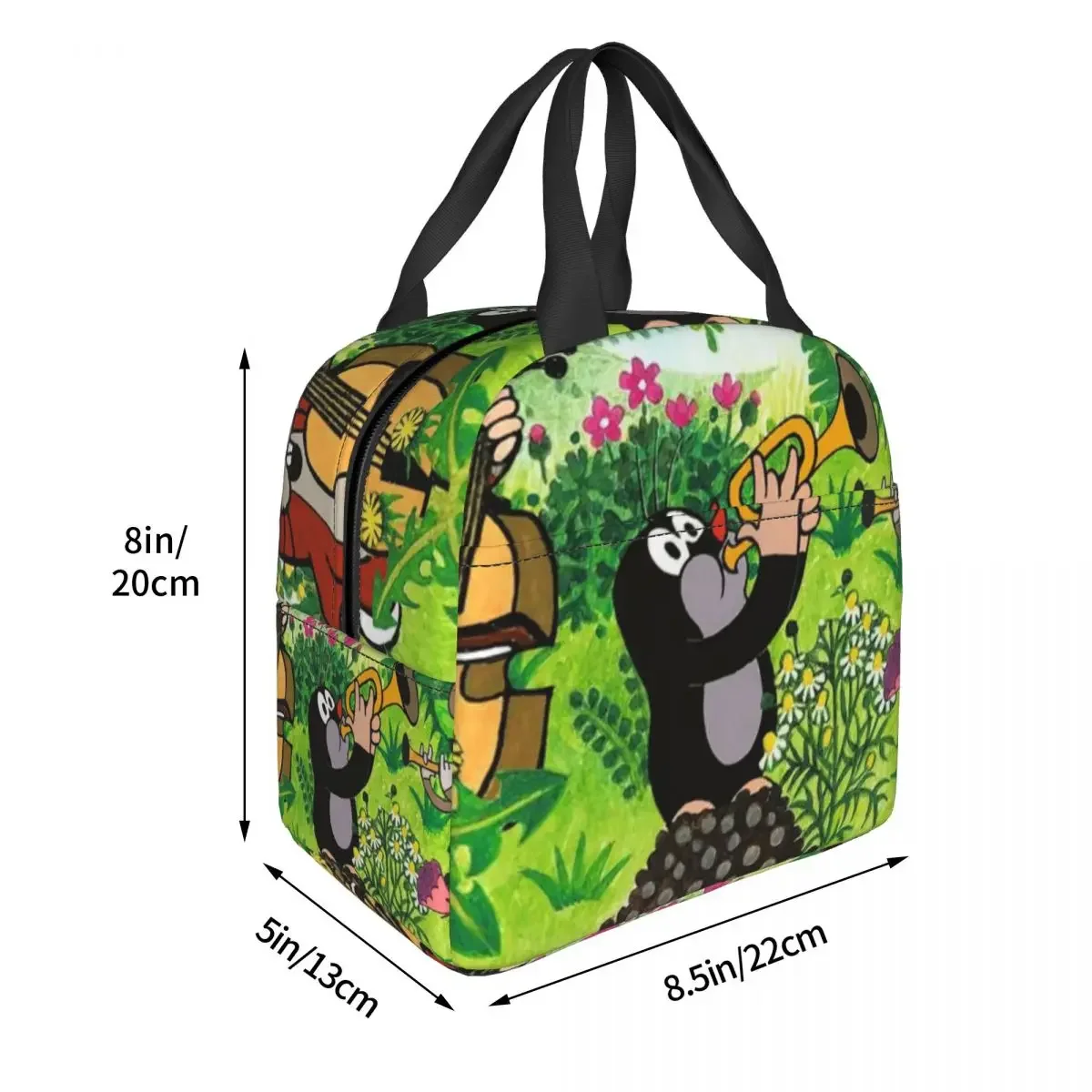 Czech Cartoons Krtek Mole Resuable Lunch Box for Women Waterproof Comics Thermal Cooler Food Insulated Lunch Bag Office Work