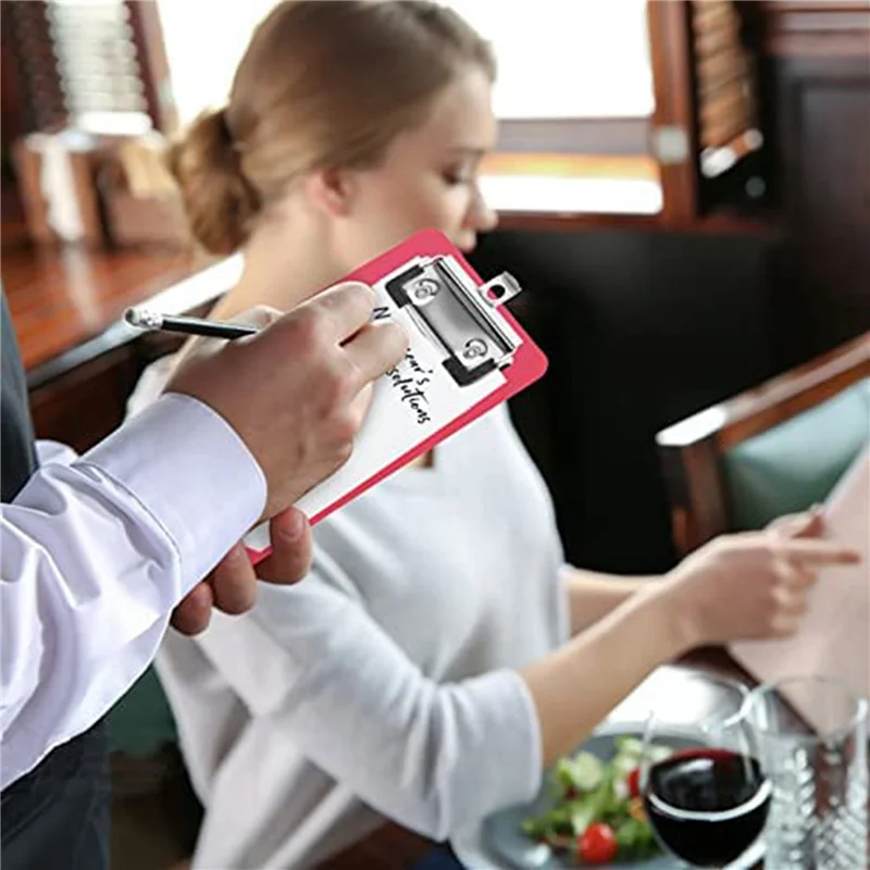 حافظة صغيرة مقاس 4 بوصة × 6 بوصة، 16 قطعة حافظة صغيرة، حافظة دفاتر ملاحظات بمشبك، حافظة بلاستيكية للجيب بحجم مذكرة