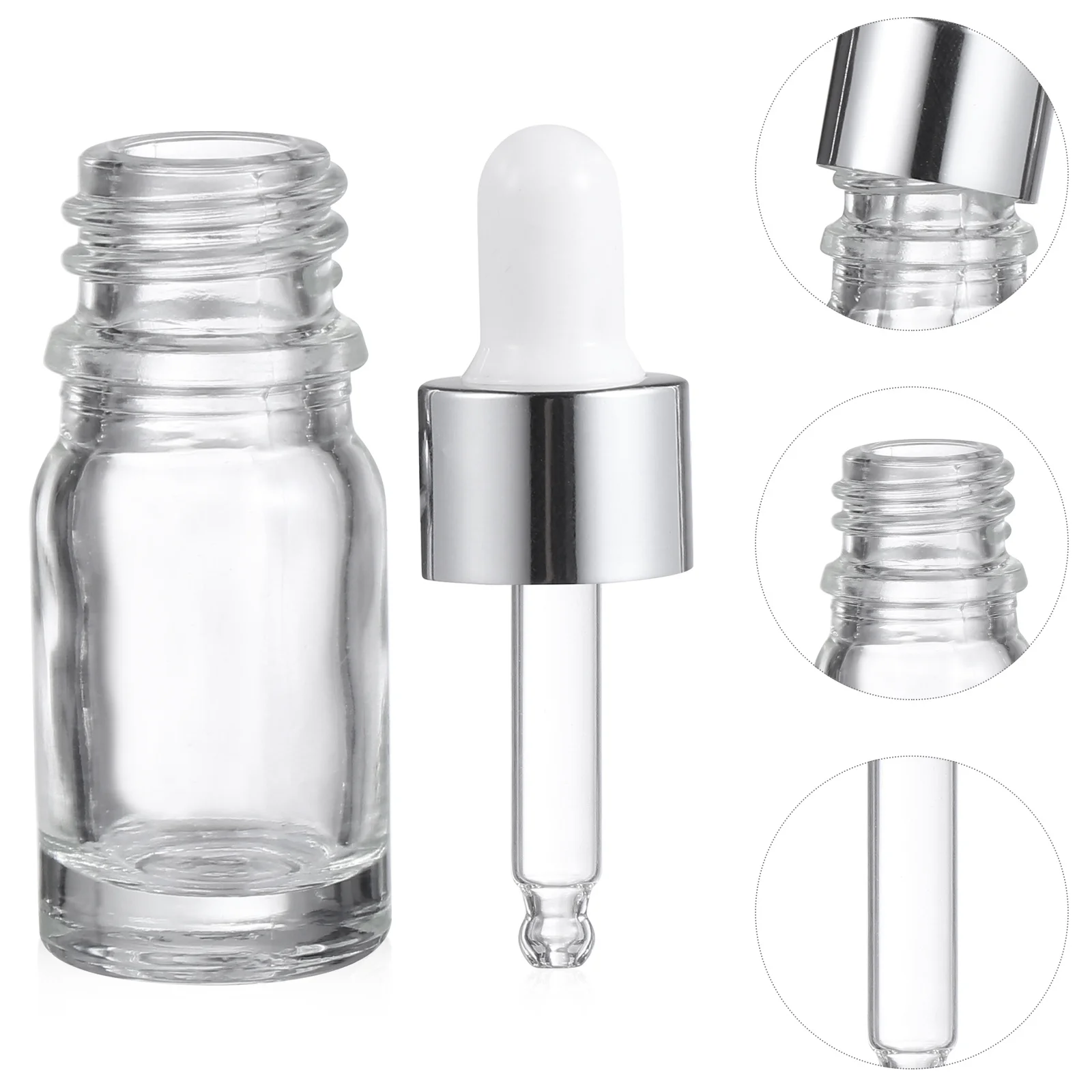 15 個 5ml ガラス製スポイトボトル エッセンシャルオイルディスペンサー 汚れがなく使いやすい 信頼できる品質でエッセンシャルオイルを共有できる スポイト