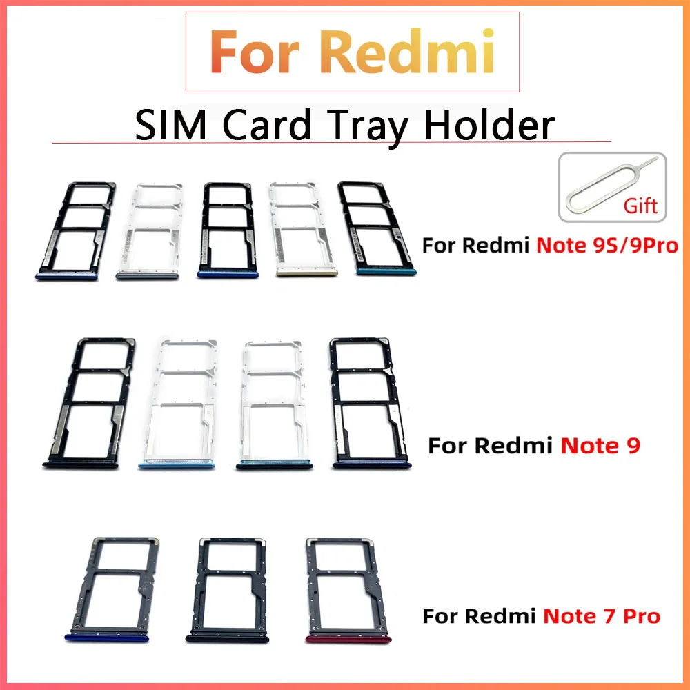 

Держатель для Micro SIM-карты Note 7 7Pro, подставка для Redmi 9, 9T, Note 9s, 9 pro, со штифтом, запасные части