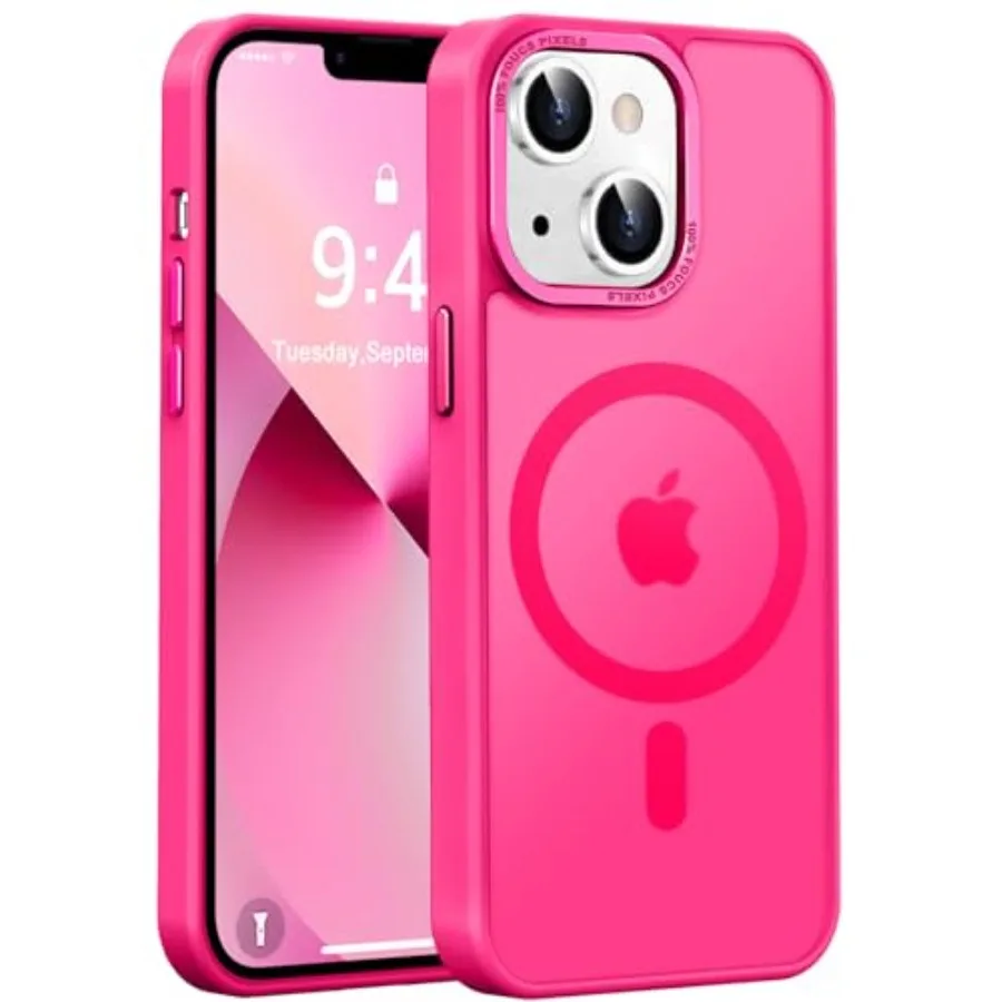 

Designed for iPhone 13 Case and iPhone 14 Case with Magnetic [13 FT Military Drop Protection] [Compatible with Magsafe] Slim Tr