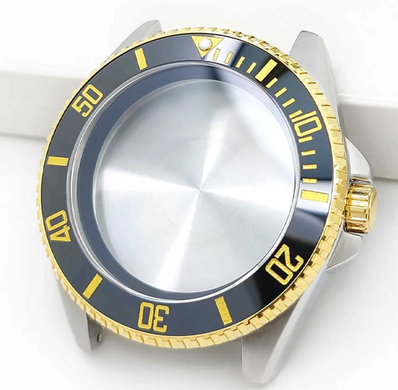 For Casio MDV-106 Swordfish Green Luminous pip at 12 Sloping Ceramic Bezel Insert 41x32.8mm Black Blue Replacement Of Watch part