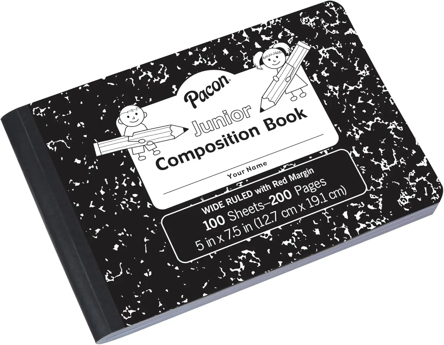 

Тетрадь для записей Junior Composition, 5 x 7,5 дюймов, линовка 3/8 дюйма, 100 листов