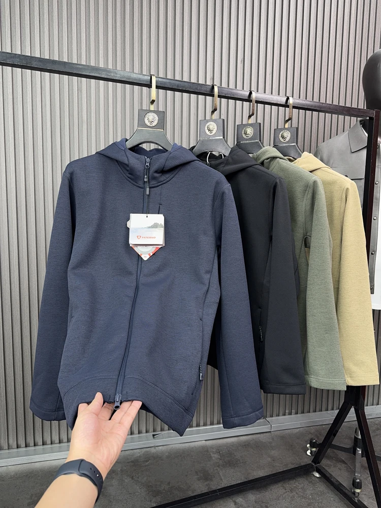 

Мужской открытый кардиган с капюшоном на подкладке Fce, теплая повседневная верхняя одежда Jaet, подставка Faion Urban Sle, весна-осень W...