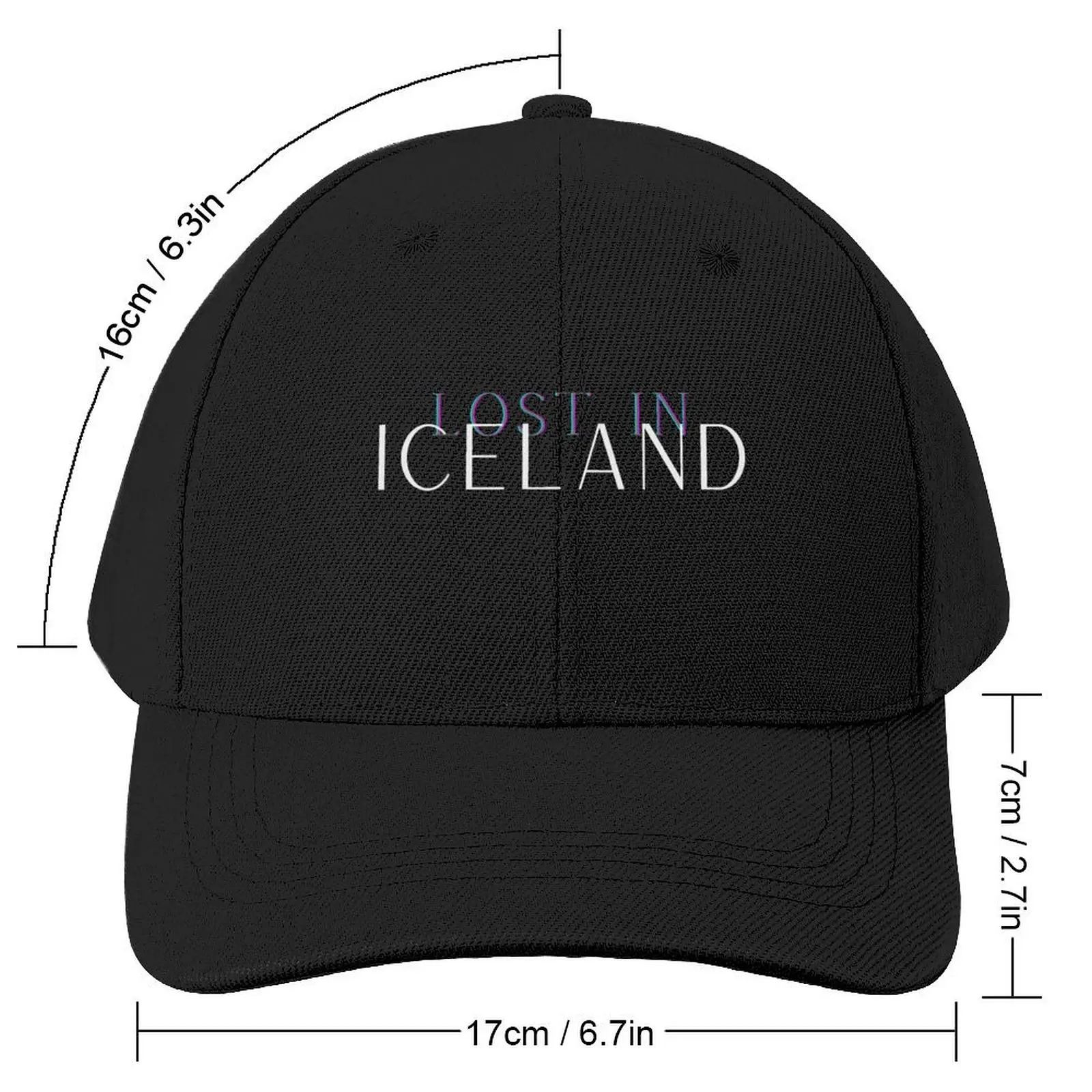 Lost in ICELAND Baseball Cap Hip Hop Beach Bag Women's Golf Wear Men's