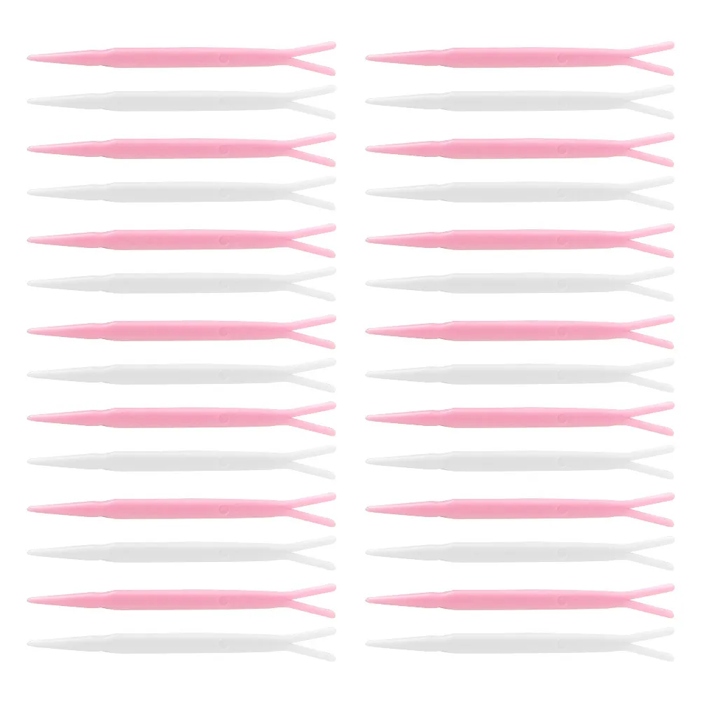 100Pcs Double Eyelid Sticker Fork Y-Shape Makeup Tool for Natural Deep Fold Creation Skin-Friendly Comfortable
