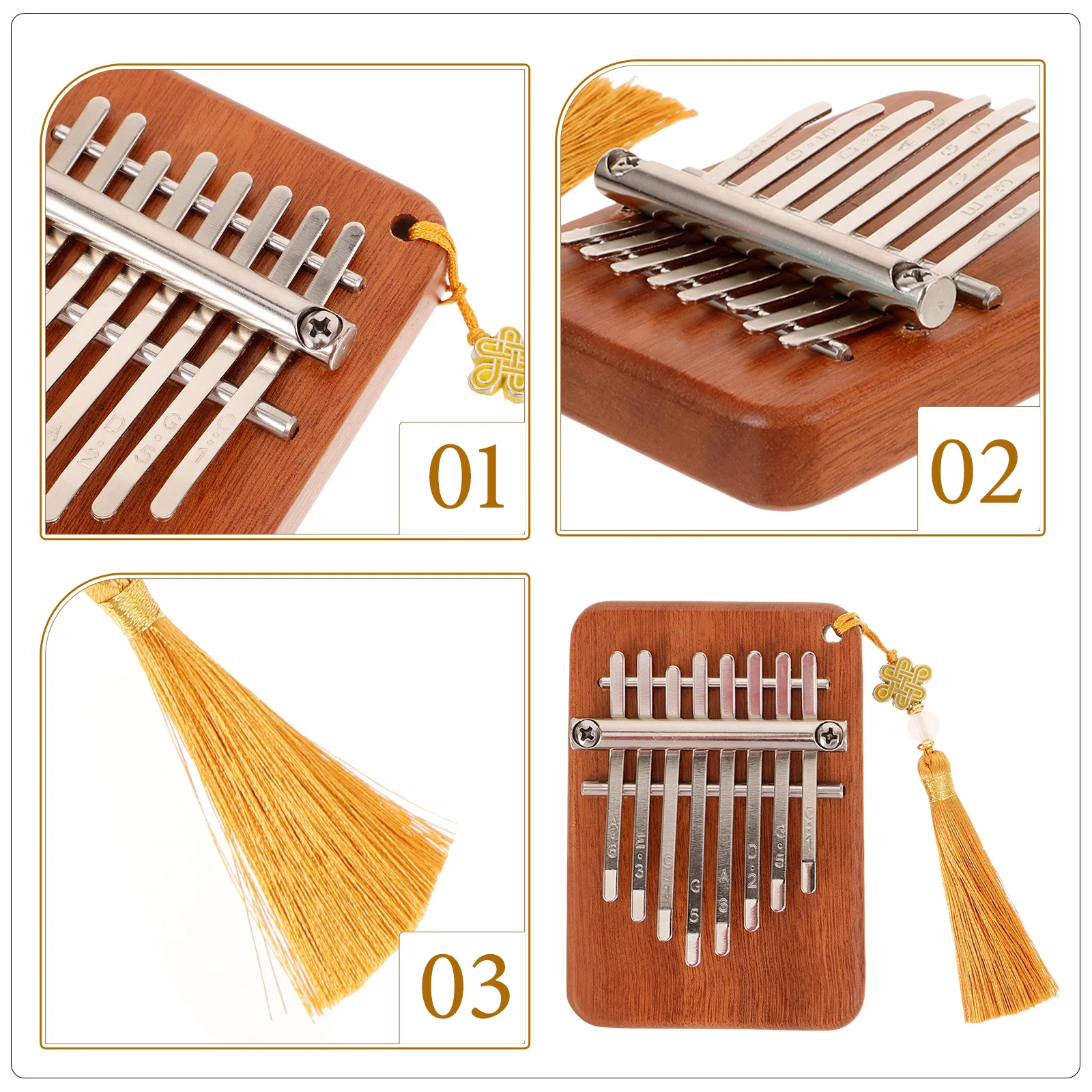 

Mini Thumb Portable Finger Thumb Piano Kalimba for Beginners Kids Small Musical Instrument Lightweight Durable