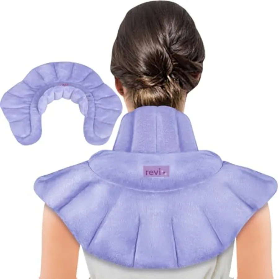 

Microwave Heating Pad for Neck Shoulders and Back with Moist Heat, Weighted Microwavable Heated Neck Wrap Warmer, Scented
