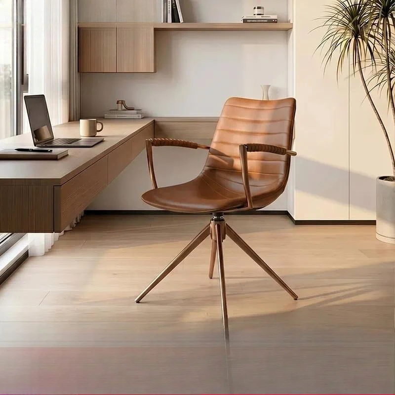 Nordic Designer Leisure Chair Home Computer Chair with Armrests Negotiation Chair Light Luxury High Sense
