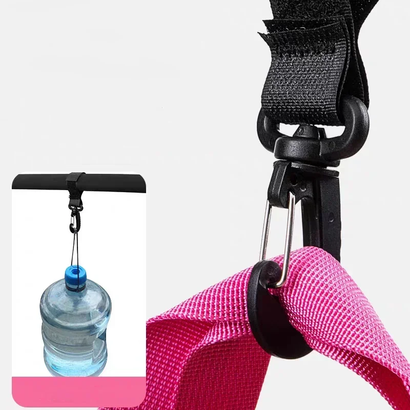 2/5/10pcs Stroller Hook Buckle Clip Aluminum Alloy Carabiner Cart Organizer Diaper Bag Shopping Pram Hook Buckle Stroller Hanger