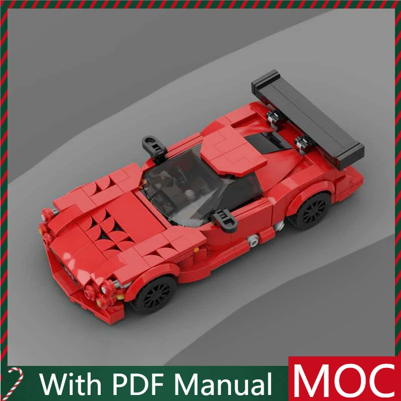 357 pièces vente chaude Moc course technique violet supercar modèle bricolage blocs de construction briques jouets enfants assemblage éducatif cadeau