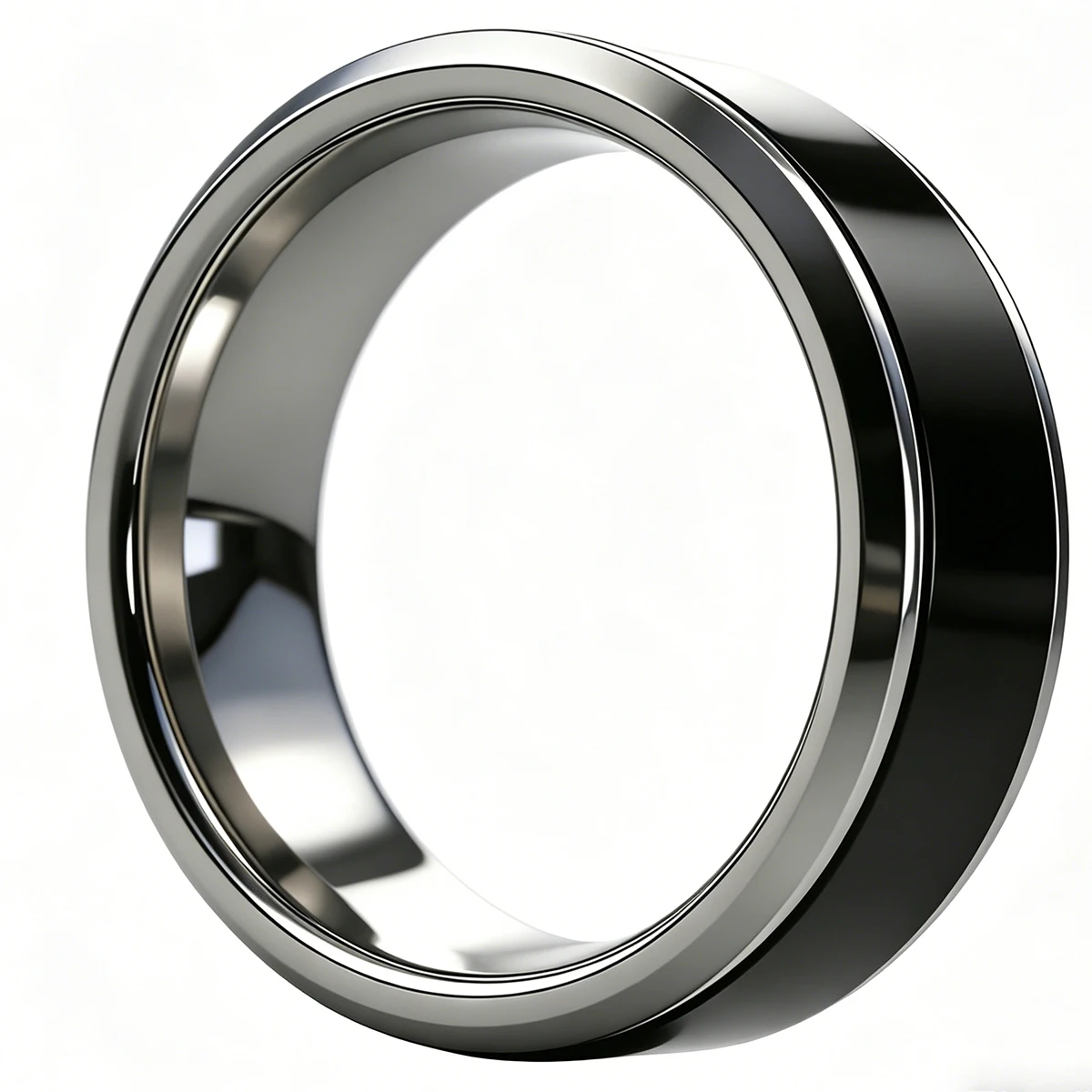 

Stainless Steel Metal NFC Ntag216 Ring Programmable 888 Byte for Men and Women Wedding Ring,Can Write Anniversary Data ﻿