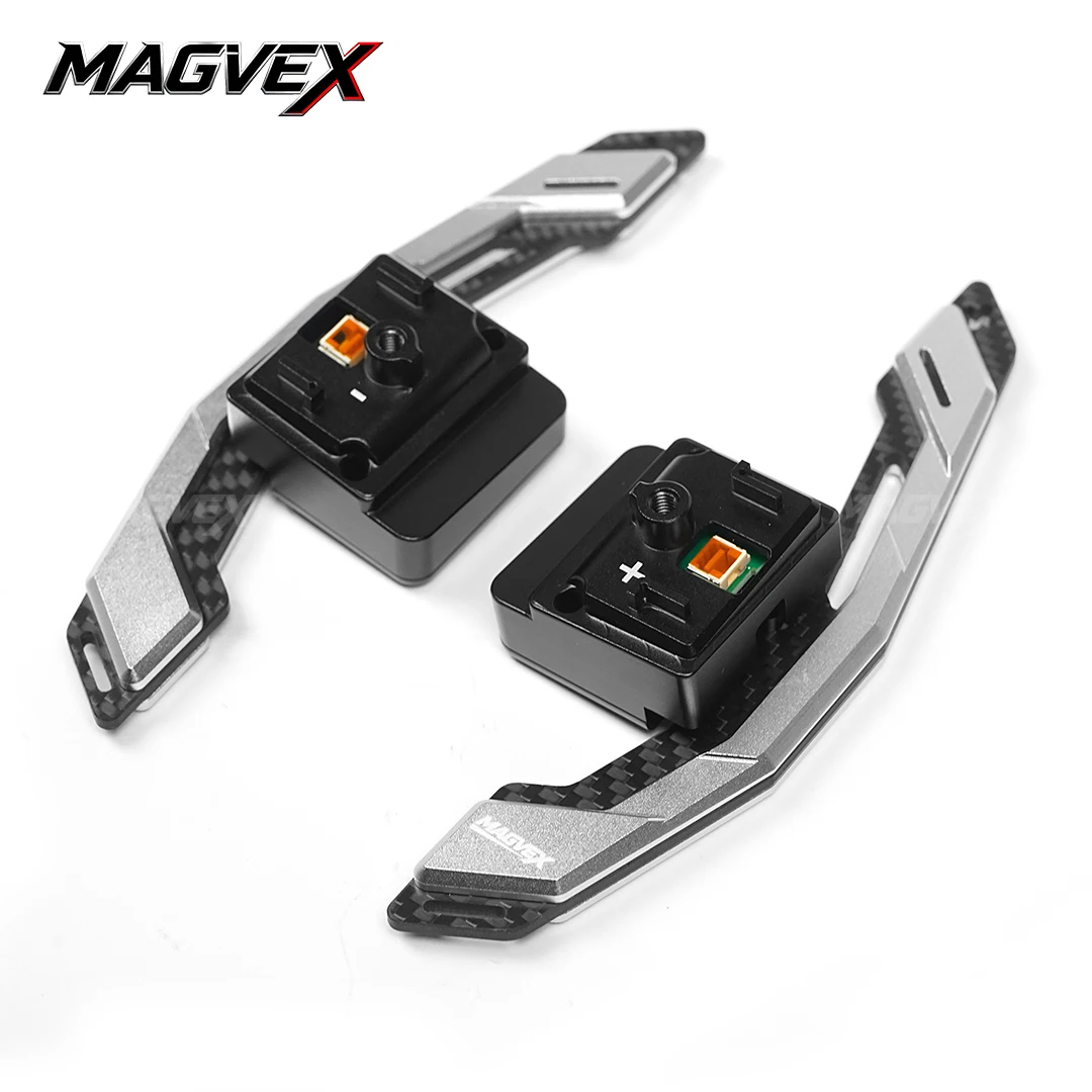 MC Carbon Fiber Aluminum Alloy Magnetic Paddle Shifter for For BMW3 5 Series G60 Touring G61 G68 i5 Steering Wheel Shift Paddle