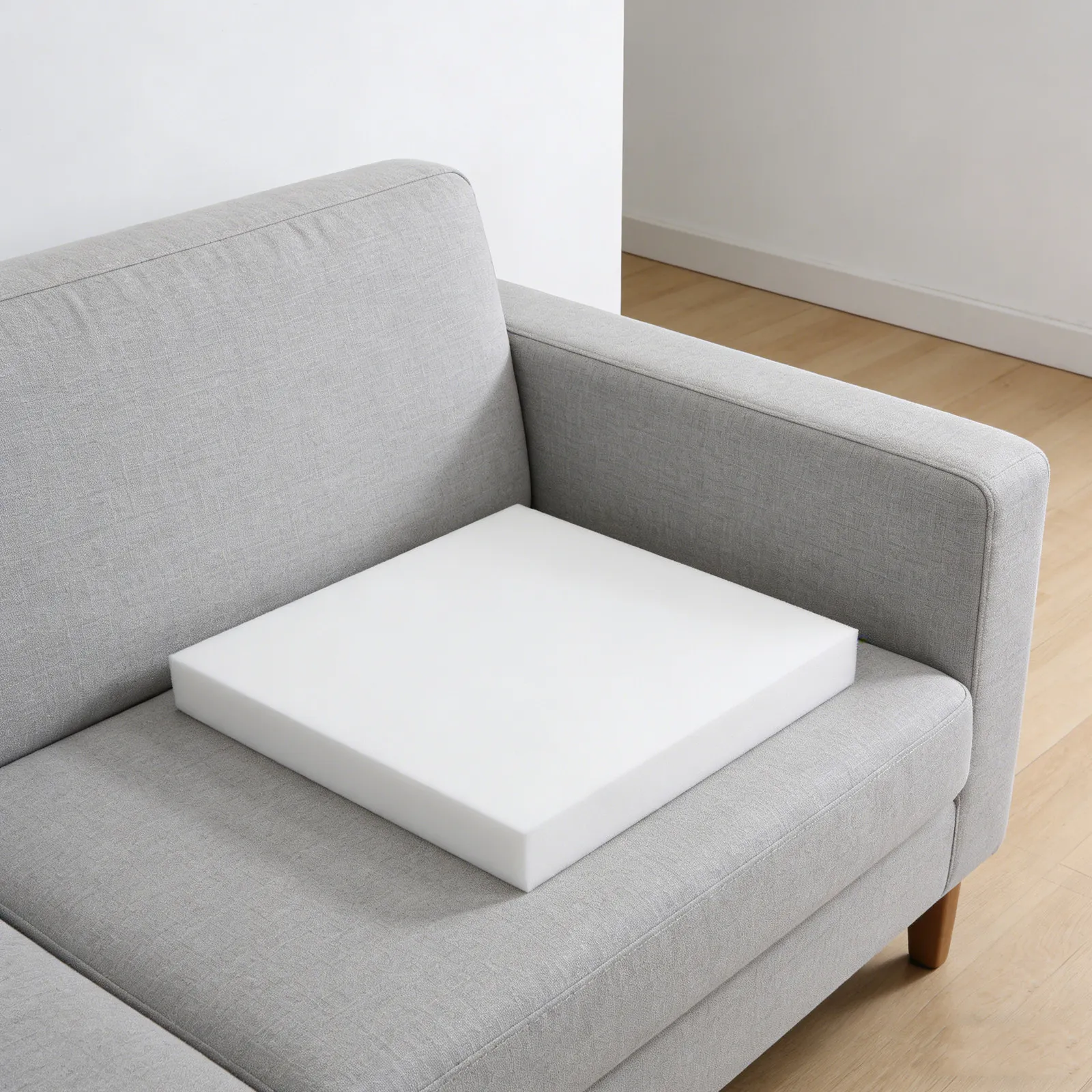 High-Density Foam Sofa Cushion Inserts 40x40x8cm for Couch Replacement, Upholstery Padding & Seat Support
