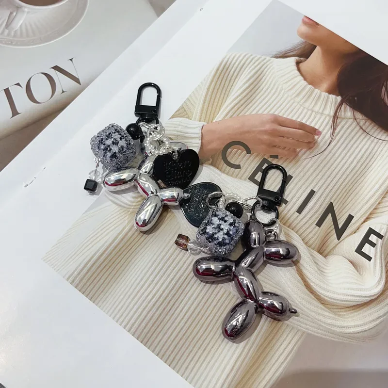 New Original Internet Celebrity Balloon Dog Phone Chain Compact and Exquisite Bag Keychain Earphone Cover Hanging Chain