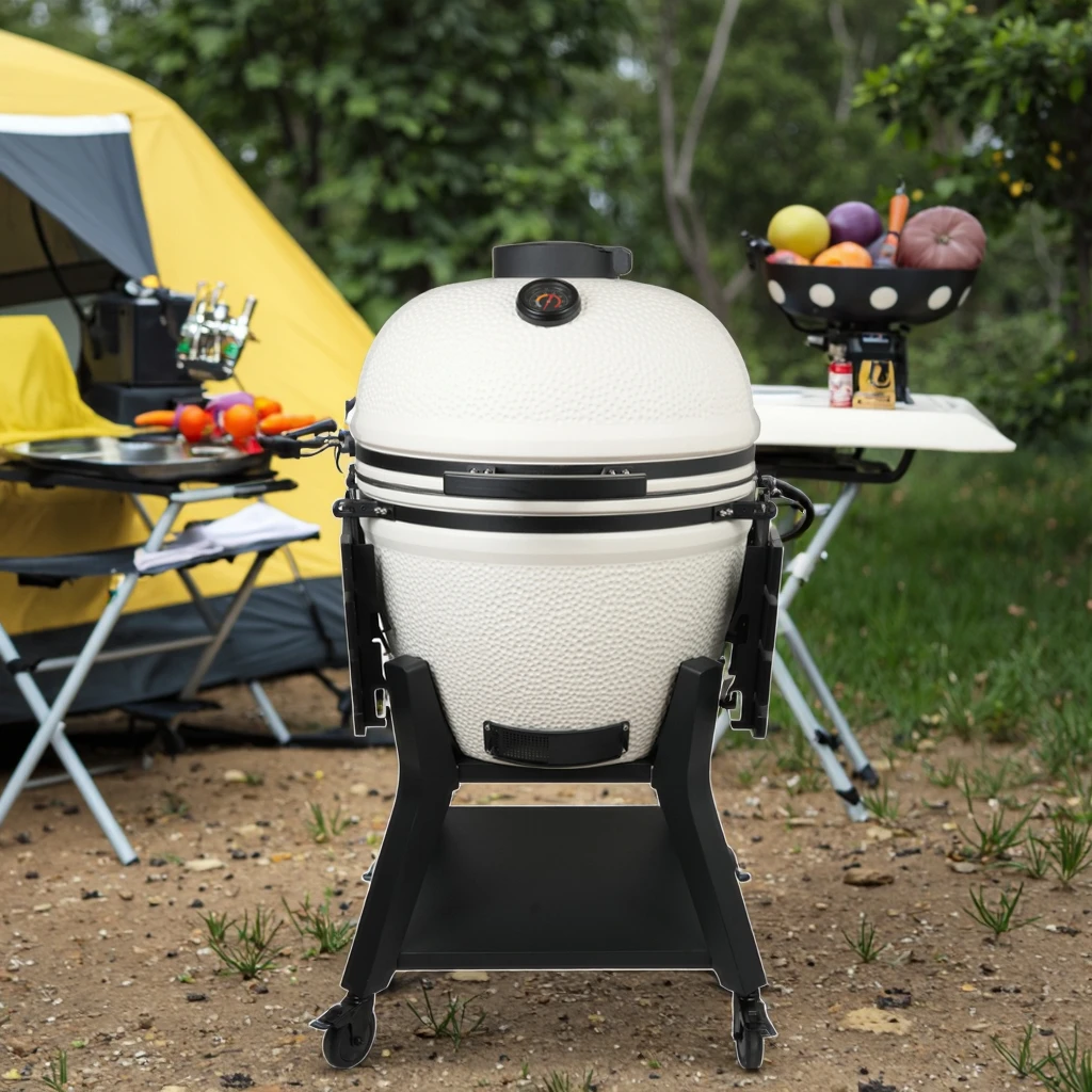 AUPLEX Klasick OEM Kamado BBQ 27-Inch Ceramic Grill for Charcoal BBQ and Outdoor Smoking Parrilla