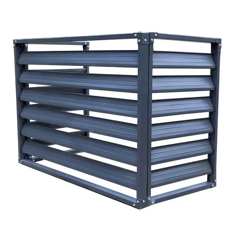 external machine shielding rain and sun protection central air conditioner aluminum alloy shutters protective cover
