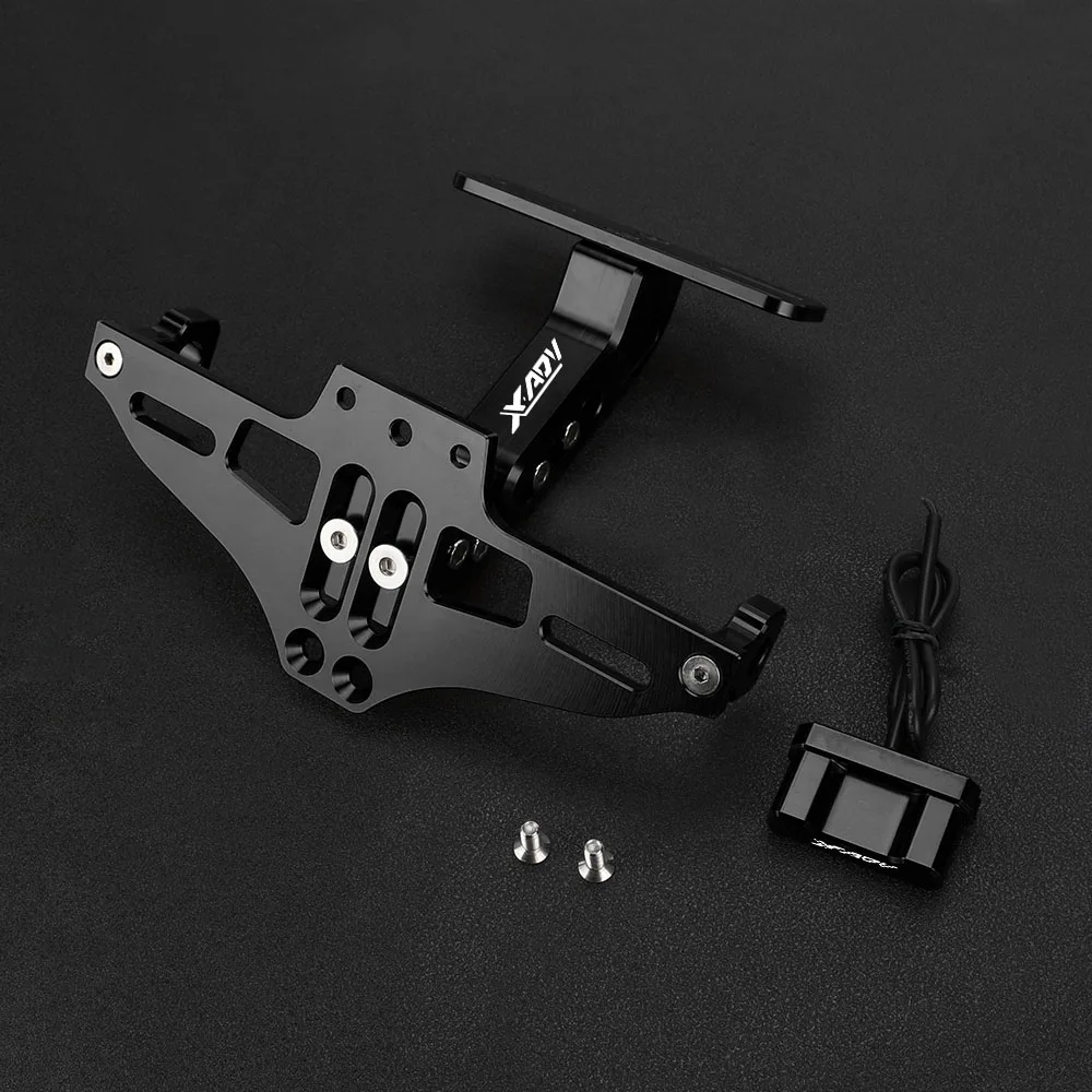 CNC قابل للتعديل الخلفية لوحة ترخيص حامل قوس الذيل مرتب الحاجز مزيل عدة لهوندا XADV X-ADV 750 X ADV 300 750 1000