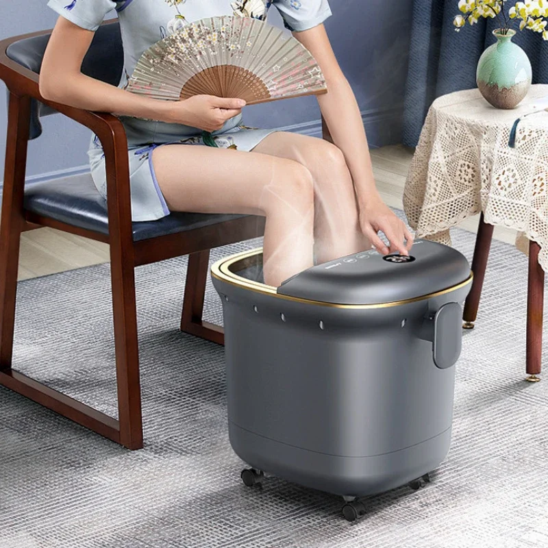 

Home Foot Bath Tub with Constant Temperature Automatic Heated Foot Therapy Basin Electric Massage Foot Soaking Tub