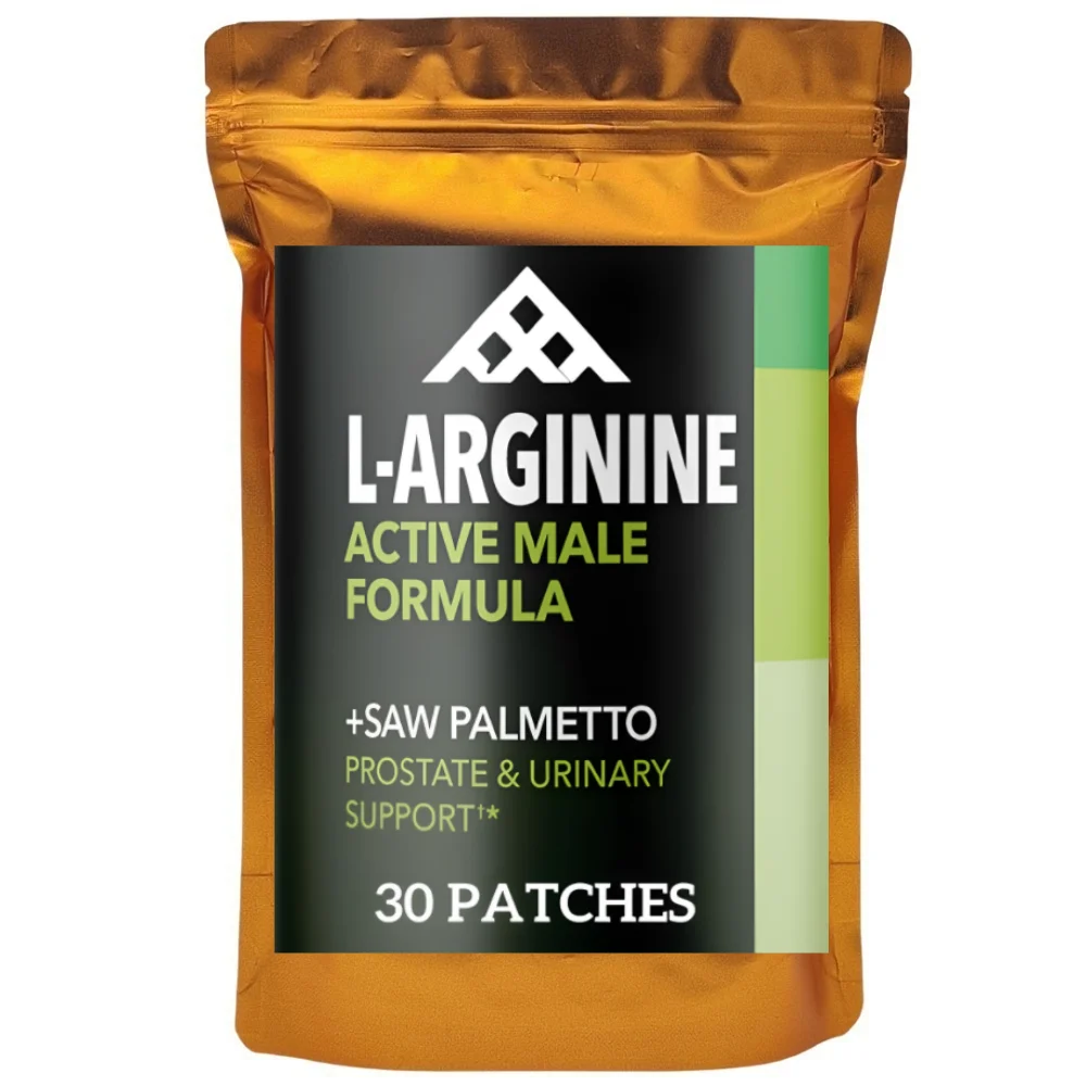 L-Arginine and Saw Palmetto Transdermal Patches to Support Stronger Blood Flow Booster Mens Performance 30 Patches