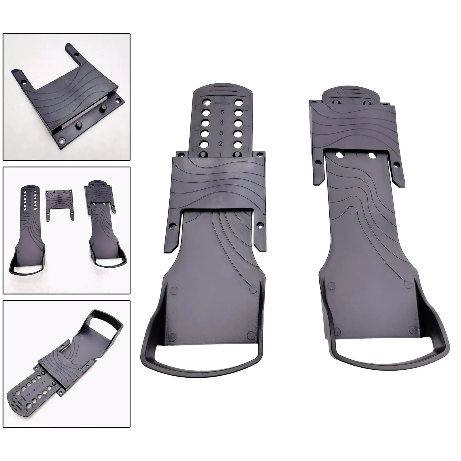 

Rowing Machine Pedals Supplies Replacement Parts Easy to Install Non Slip Lightweight for Workout Gym Sports