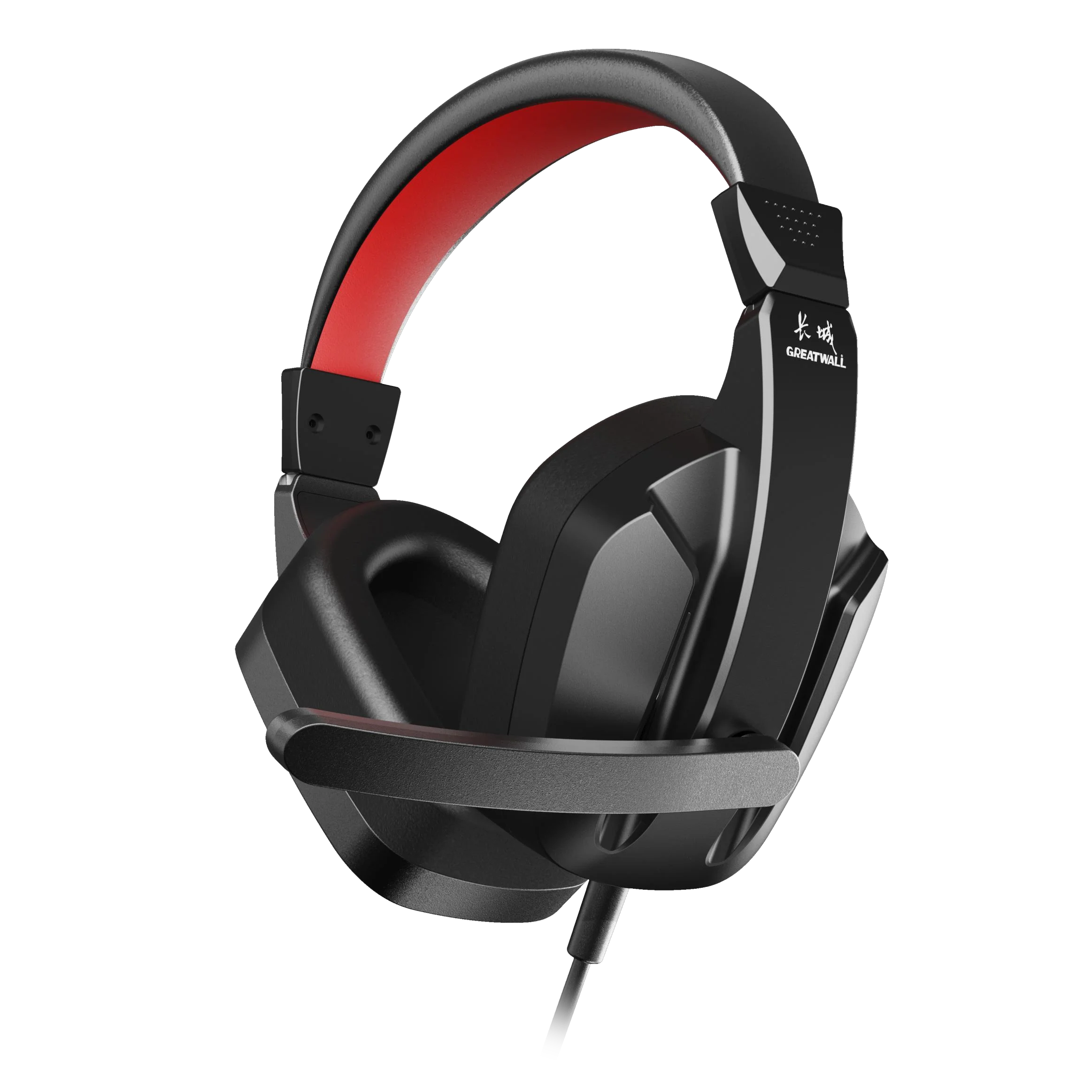 GREATWALL Wired Gaming Headset Over-Ear Headphones with Microphone E-Sports Internet Cafe Wired Headphones Gaming PUBG Operation