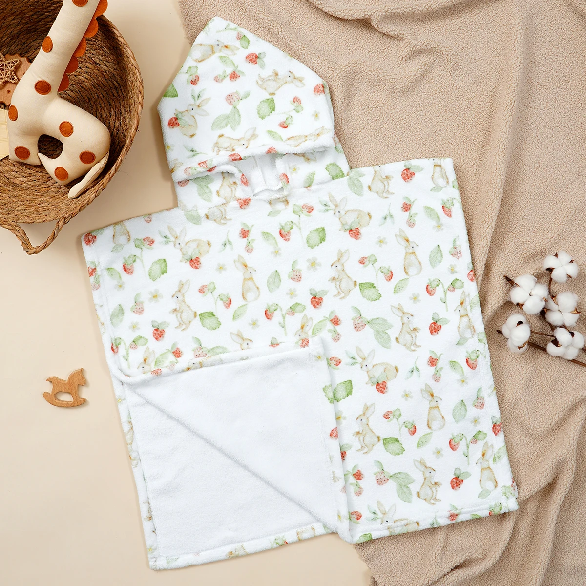 Toalha absorvente com capuz para bebê, toalha de banho macia multiuso, perfeita para banho, natação, acessórios essenciais para cuidados com o bebê, 1 peça